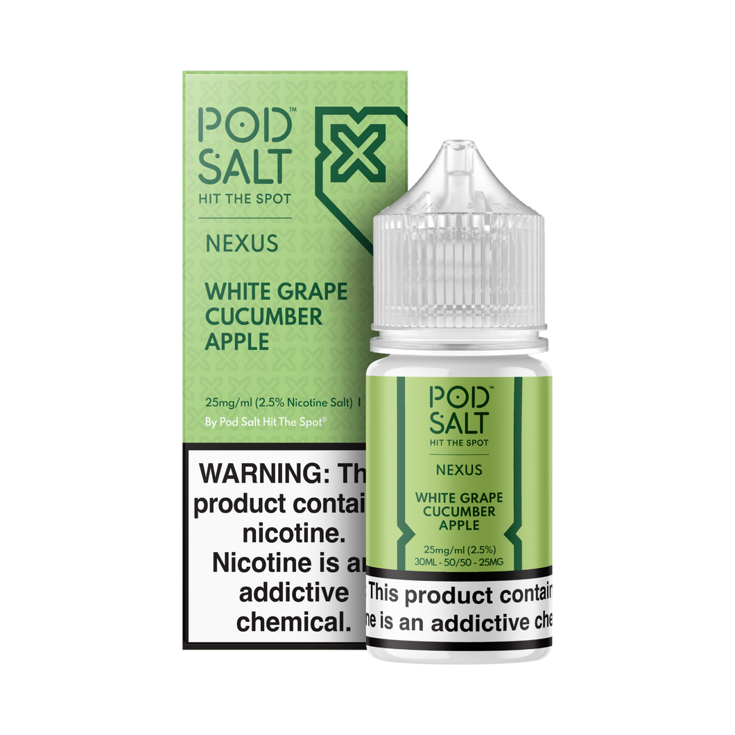 POD SALT NEXUS WHITE GRAPE CUCUMBER APPLE