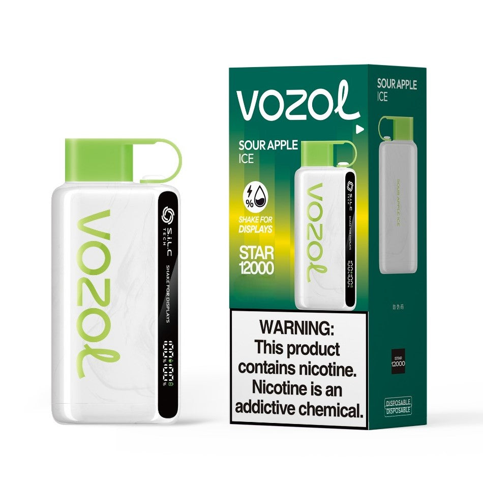 VOZOL STAR 12000 - SOUR APPLE ICE